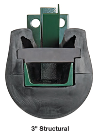 Adapter used with 3" structural post